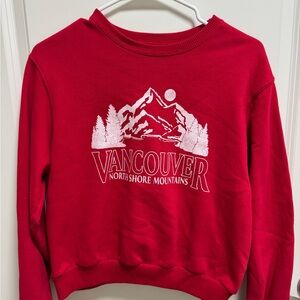 Hollister Red Vancouver Graphic Sweater